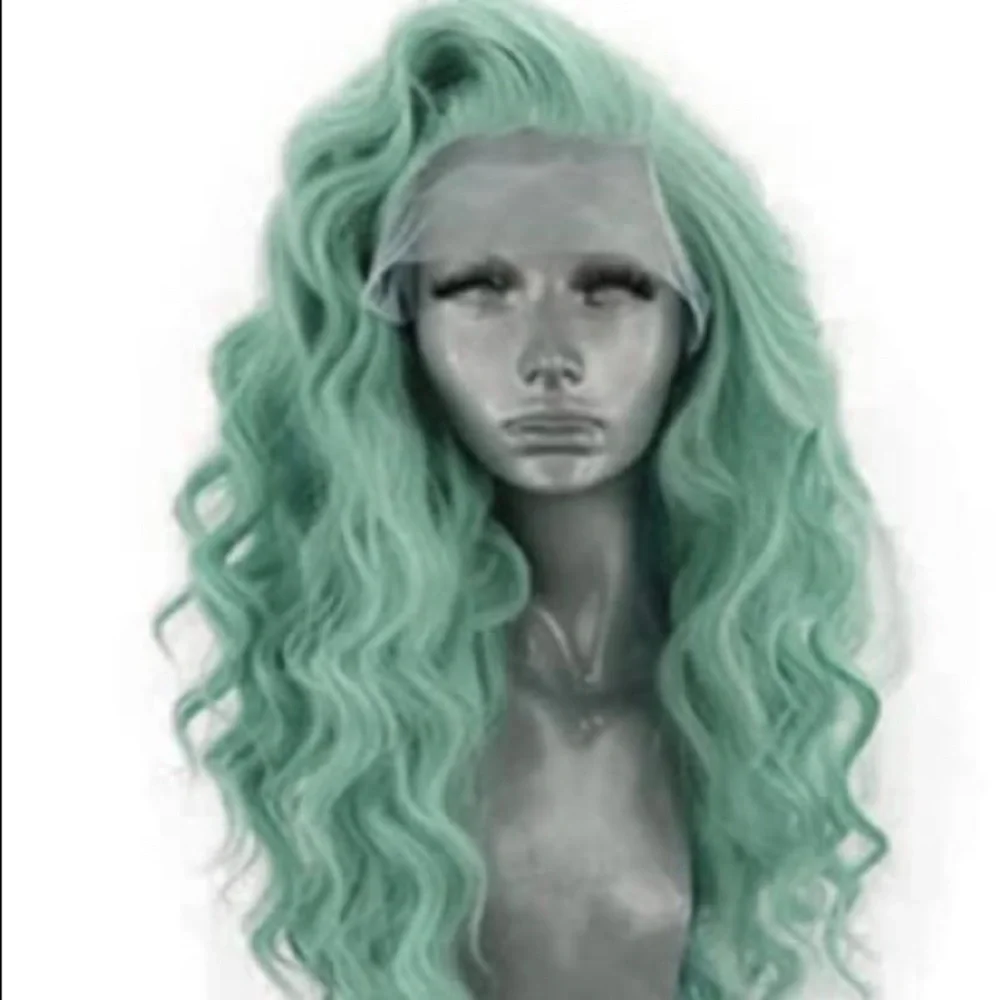 - 💜 MAI 20” SEA URC GREEN WAVY LACE FRONT WIG 💜 *NEW* 🆕🆕🆕